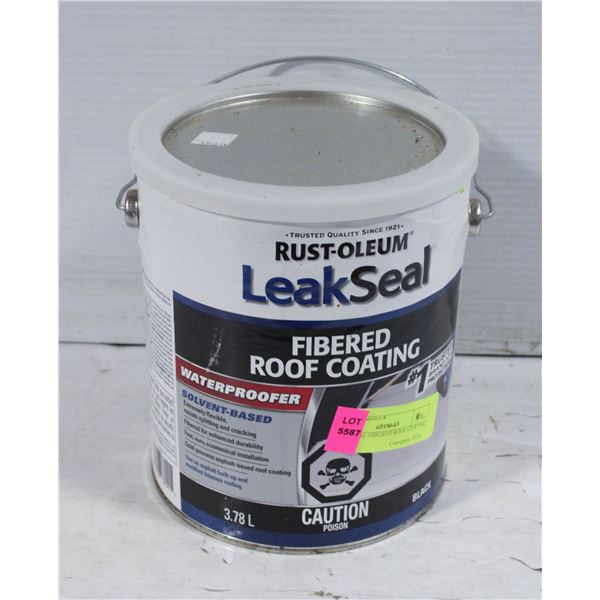 LEAKSEAL FIBERED ROOF COATING 3.78 L