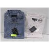 Image 1 : NEW MEN'S SHIRTS 1DENIM 1WHITESIZE 2XL