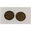 Image 1 : x2 1943 CANADA WWII VICTORY "V" NICKELS