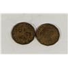Image 2 : x2 1943 CANADA WWII VICTORY "V" NICKELS
