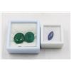 Image 1 : #246-UNHEATED TANZANITE 2.15CT & GREEN JADE22.00CT