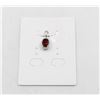 Image 1 : #118-UNHEATED  RED GARNET  & CZ GEMSTONE PENDANT