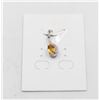 Image 1 : #49-UNHEATED CITRINE  & CZ GEMSTONE PENDANT