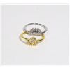 Image 1 : NEW SIZE 7 CUBIC ZIRCONIA SUN AND MOON STACKING
