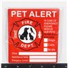 Image 1 : NEW 10PC PET ALERT IN CASE OF EMERGENCY STICKERS