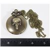 Image 1 : NEW PUNISHER THEME POCKET WATCH WITH CHAIN