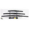Image 1 : NEW SET OF 3 SAMURAI SWORDS WITH DISPLAY STAND