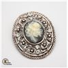 Image 1 : VINTAGE CARVED SHELL FLOWER BROOCH