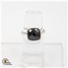 Image 1 : .925 CM SILVER ONYX RING SIZE 7.5
