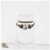 Image 1 : .925 SILVER RING SIZE 4.75 WITH GEM-STONE