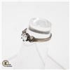 Image 2 : .925 SILVER RING SIZE 4.75 WITH GEM-STONE