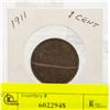 Image 1 : 1911 $1 CENT COIN