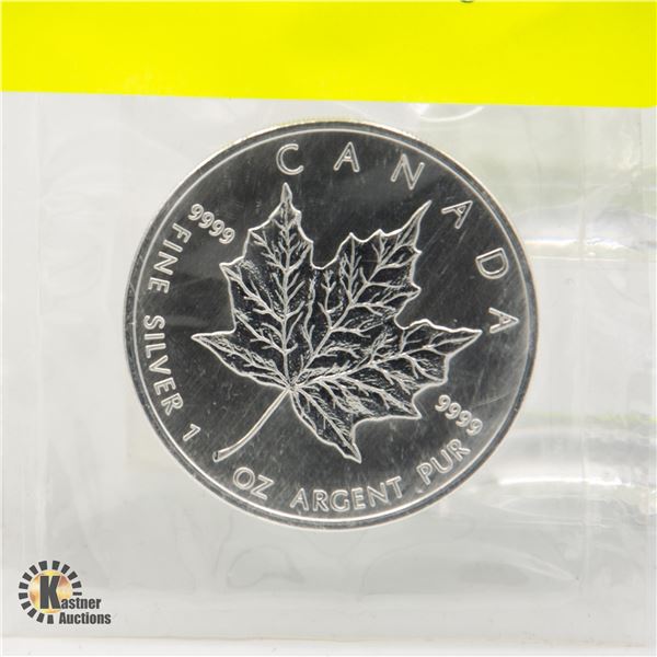 PURE 1 OZ SILVER UNCIRCULATED MAPLE LEAFS