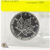Image 1 : PURE 1 OZ SILVER UNCIRCULATED MAPLE LEAFS