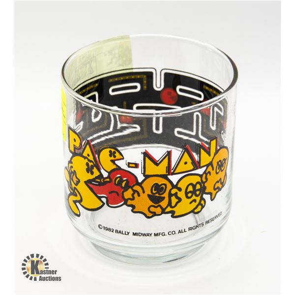 VINTAGE 1982 BALLY MIDWAY PAC-MAN GLASS