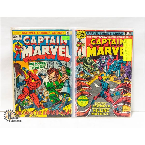 CAPTAIN MARVEL. ORIGINAL SERIES #24 & 44