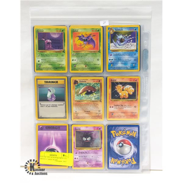 1995,96,98 POKEMON 54 VARIOUS CARDS