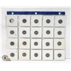 Image 1 : SHEET OF 20 X 10-CENT PIECES (DIMES)