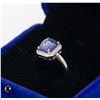 Image 2 : #854-2.20 CT 6 X 8 OVAL CABOCHON TANZANITE