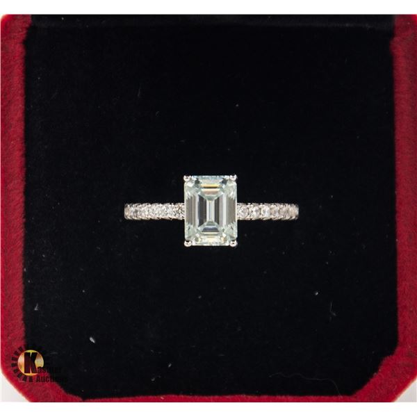 #839- 2.00 CT EMERALD CUT MOISSANITE