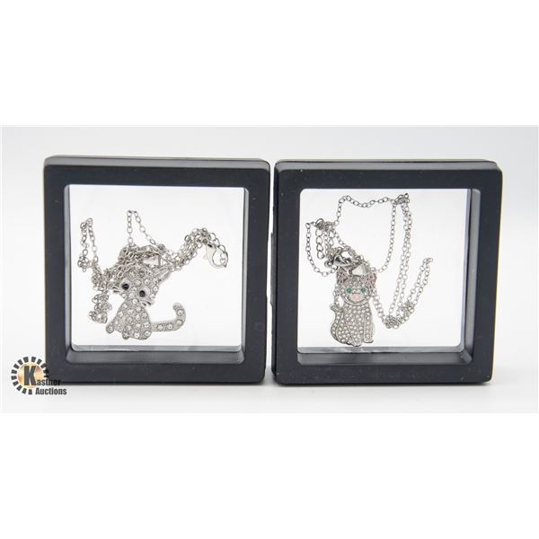 #896-2 CAT PENDANTS WITH NECKLACE