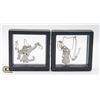 Image 1 : #896-2 CAT PENDANTS WITH NECKLACE