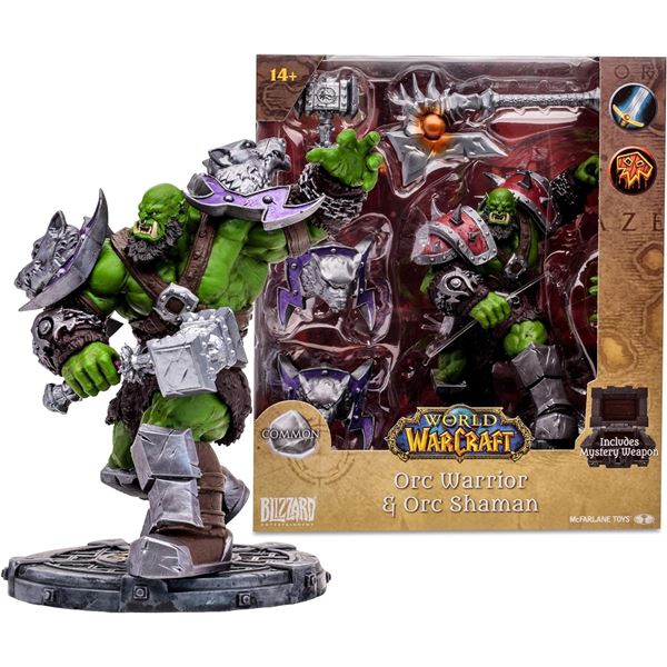 NEW WORLD OF WARCRAFT ORC WARRIOR AND ORC SHAMAN