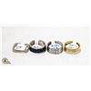 Image 1 : BRAND NEW MENS RINGS METALS/SIZES ASSORTED INCL:
