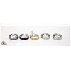 Image 1 : BRAND NEW MENS RINGS METALS/SIZES ASSORTED INCL: