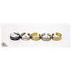 Image 1 : BRAND NEW MENS RINGS METALS/SIZES ASSORTED INCL:
