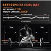 Image 2 : NEW EXTRESPO 47" EZ CURL WEIGHT LIFTING BAR