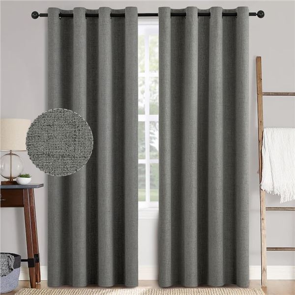 BRAND NEW MIULEE CURTAINS GREY
