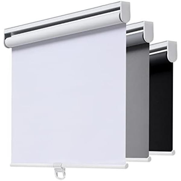 NEW AOSKY CORDLESS ROLLER SHADE 34" X 72" WHITE