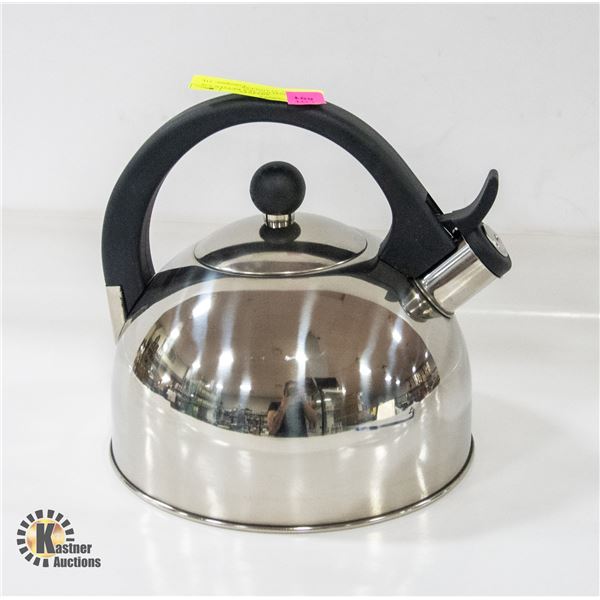 NEW WHISTLING TEA KETTLE 2.5L CAPACITY STAINLESS