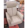 Image 1 : SHOWHOME COOL GRAY LEATHER SWIVELING