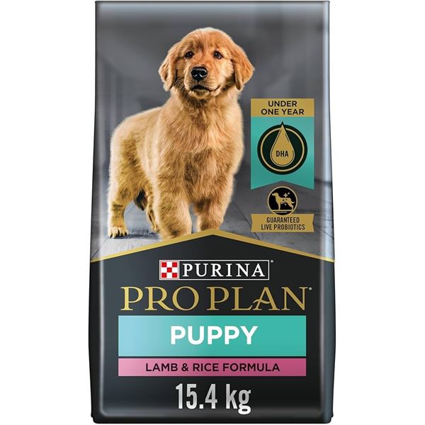 15.4KG BAG OF PURINA PROPLAN LAMB/RICE PUPPY CHOW