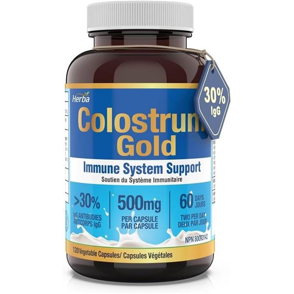 NEW 120 VEG CAPS COLOSTRUM GOLD
