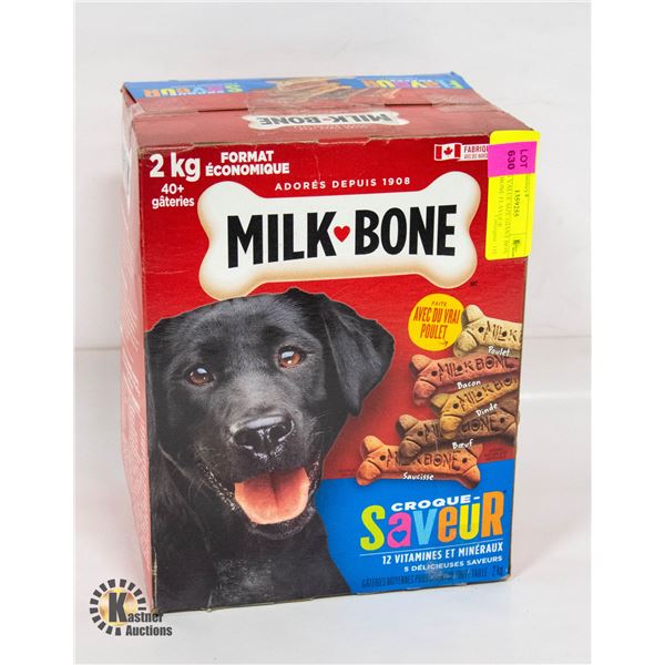 NEW 2KG VALUE SIZE BOX OF MILK BONE DOG TREATS