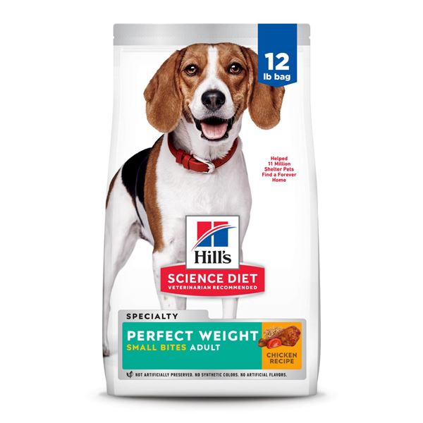 NEW 25LBS HILLS PERFECT WEIGHT CHICKEN RECIPE DOG