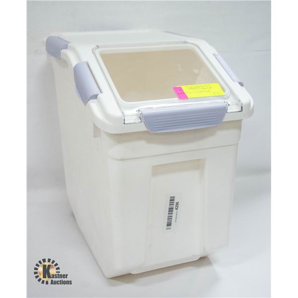 BRAND NEW FOOD STORAGE CONTAINER ON WHEELS