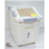 Image 1 : BRAND NEW FOOD STORAGE CONTAINER ON WHEELS