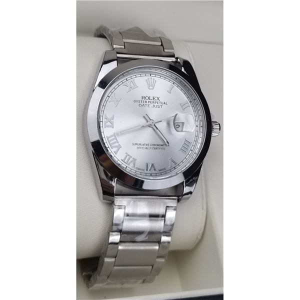 NEW ROLEX REPLICA QUARTZ "DATE JUST" WATCH