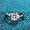 Image 2 : 1 CT GRA CERTIFIED MOISSANITE 925 SILVER