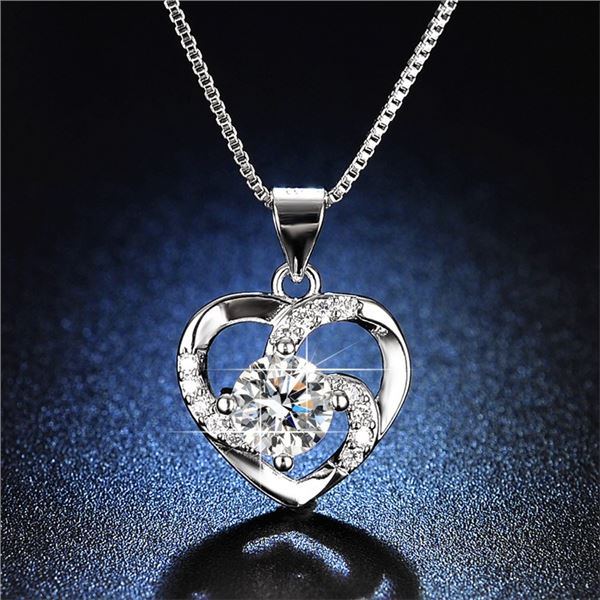 1 CT GRA CERTIFIED MOISSANITE 925 SILVER NECKLACE