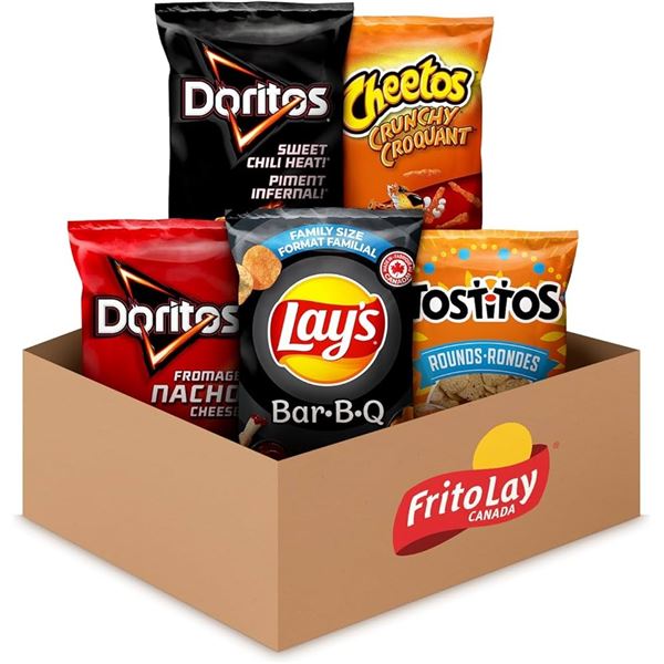 NEW PEPSICO FRITO-LAY VARIETY PACK CHIP MIX 1250G