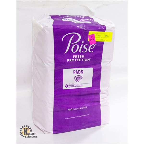 BRAND NEW 66 PACK OF POISE FRESH PROTECTION PADS