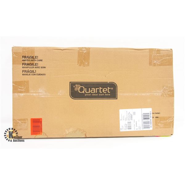 NEW QUARTET GLASS CUBICLE BOARD 24" X 14"