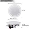 Image 3 : NEW WITH BOX PYLE 8" 250W BLUETOOTH CEILING/WALL