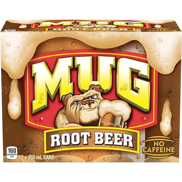 NEW 12 X 365ML MUG ROOTBEER