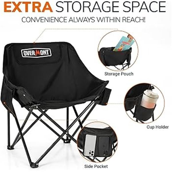NEW OVERMOUNT CAMPING CHAIR